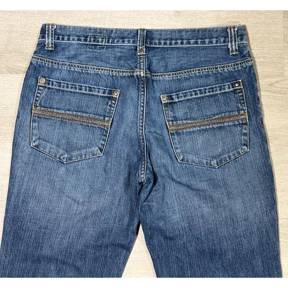 Timberland Boot Fit Jeans Mens Size 34x32 Blue Denim Medium Wash Cotton Bootcut